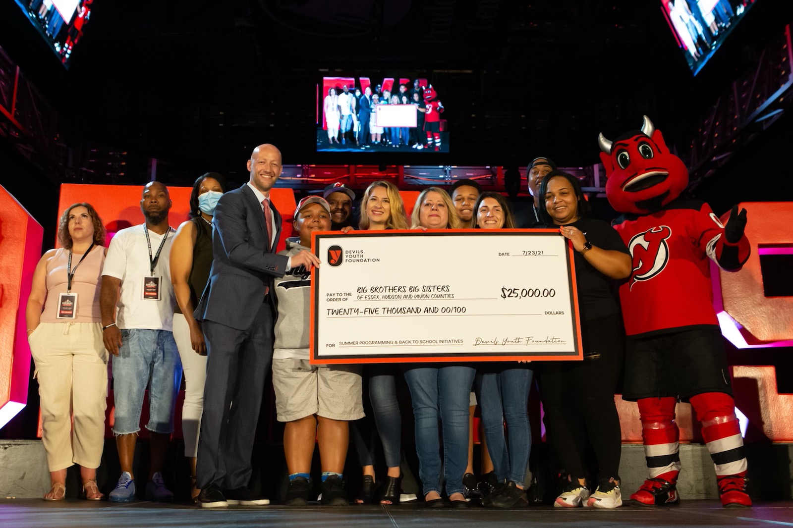 DEVILS YOUTH FOUNDATION PRESENTS $25,000 DONATION TO BIG BROTHERS BIG SISTERS